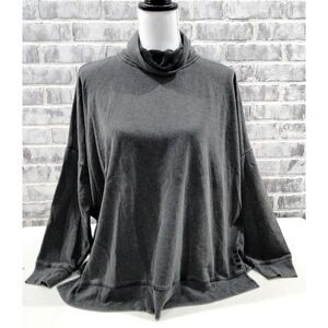 Victoria's Secret‎ Pink Campus Cowl Neck Pullover Tunic Black Wash Medium New